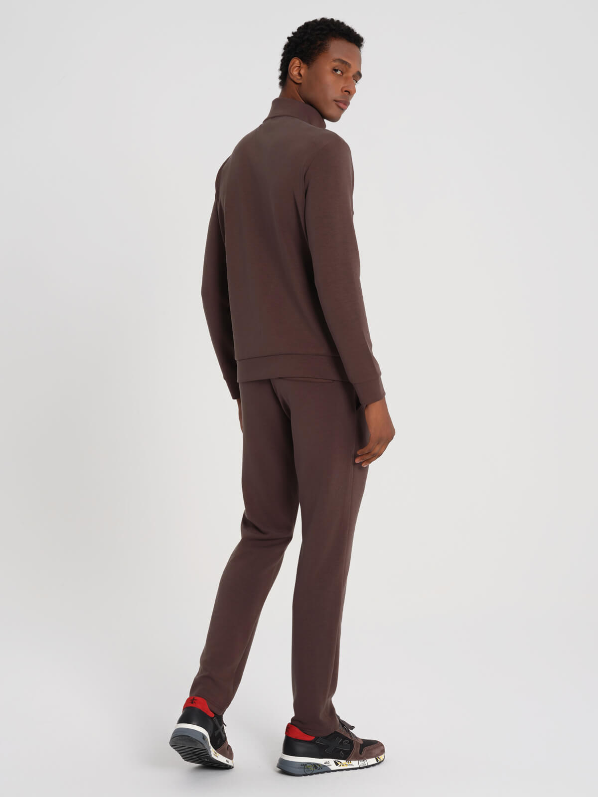 Brown Bamboo Jogging Jacket