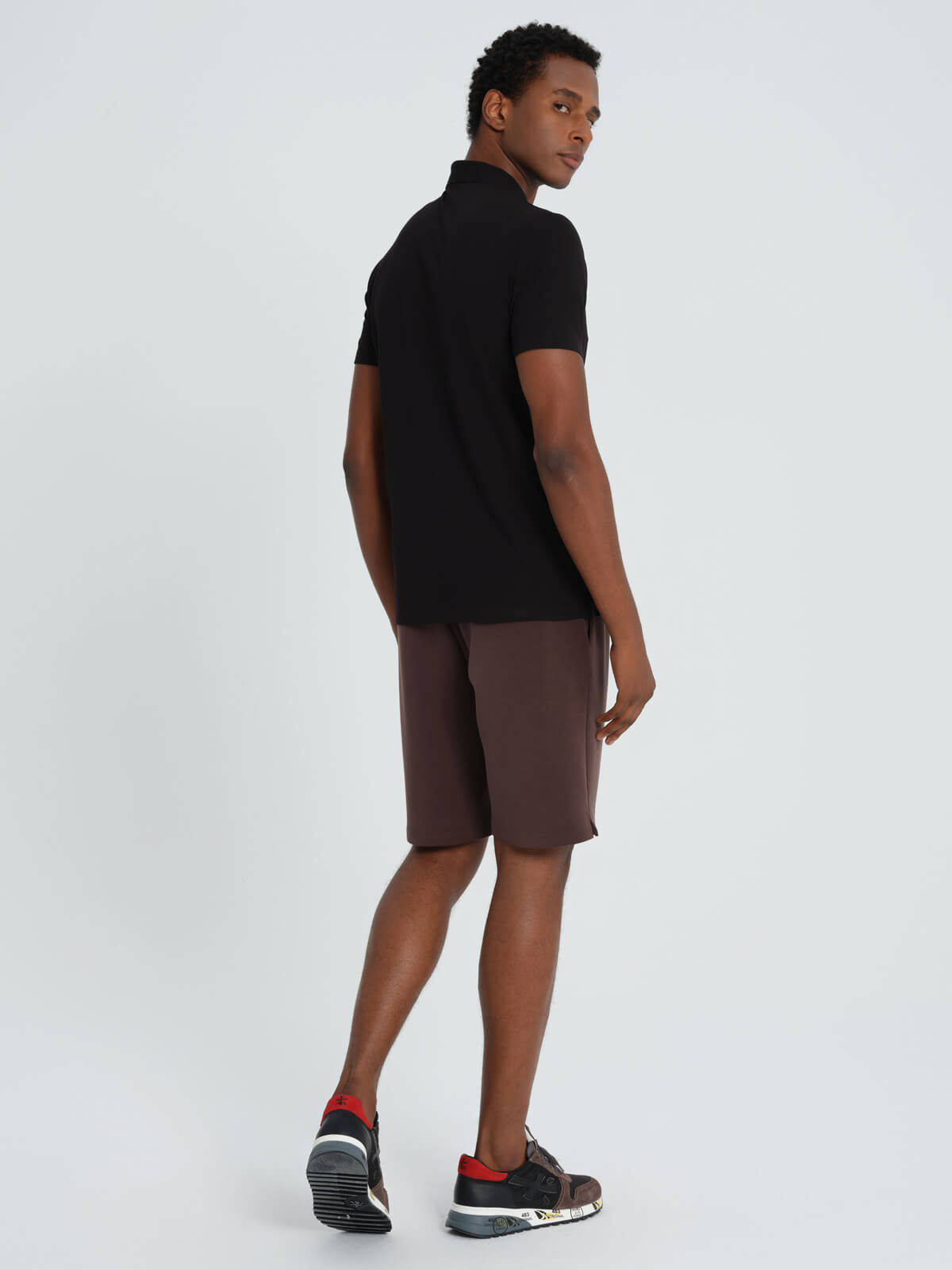 Black Bari Polo Short Sleeve