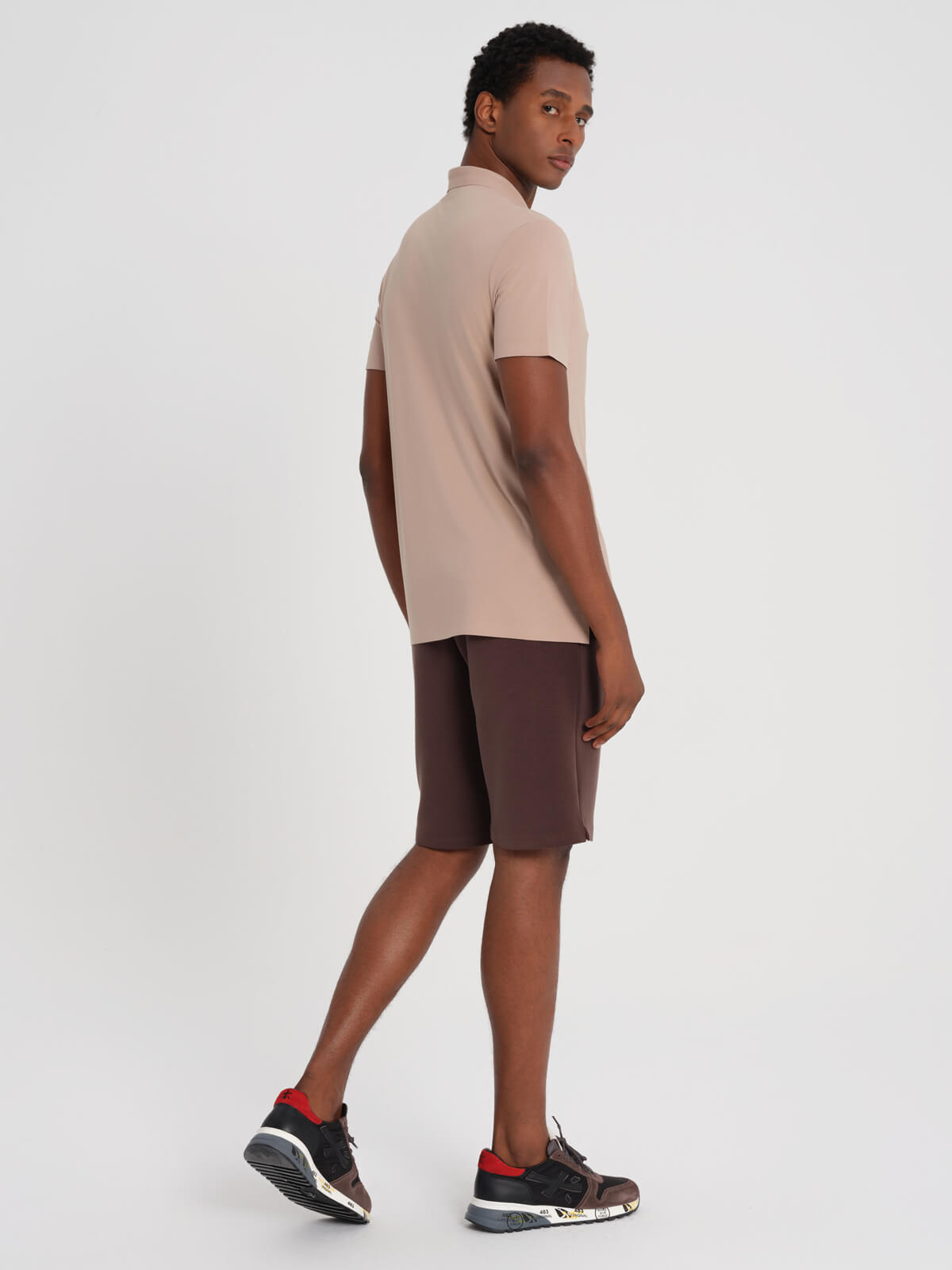 Taupe Bari Polo Short Sleeve