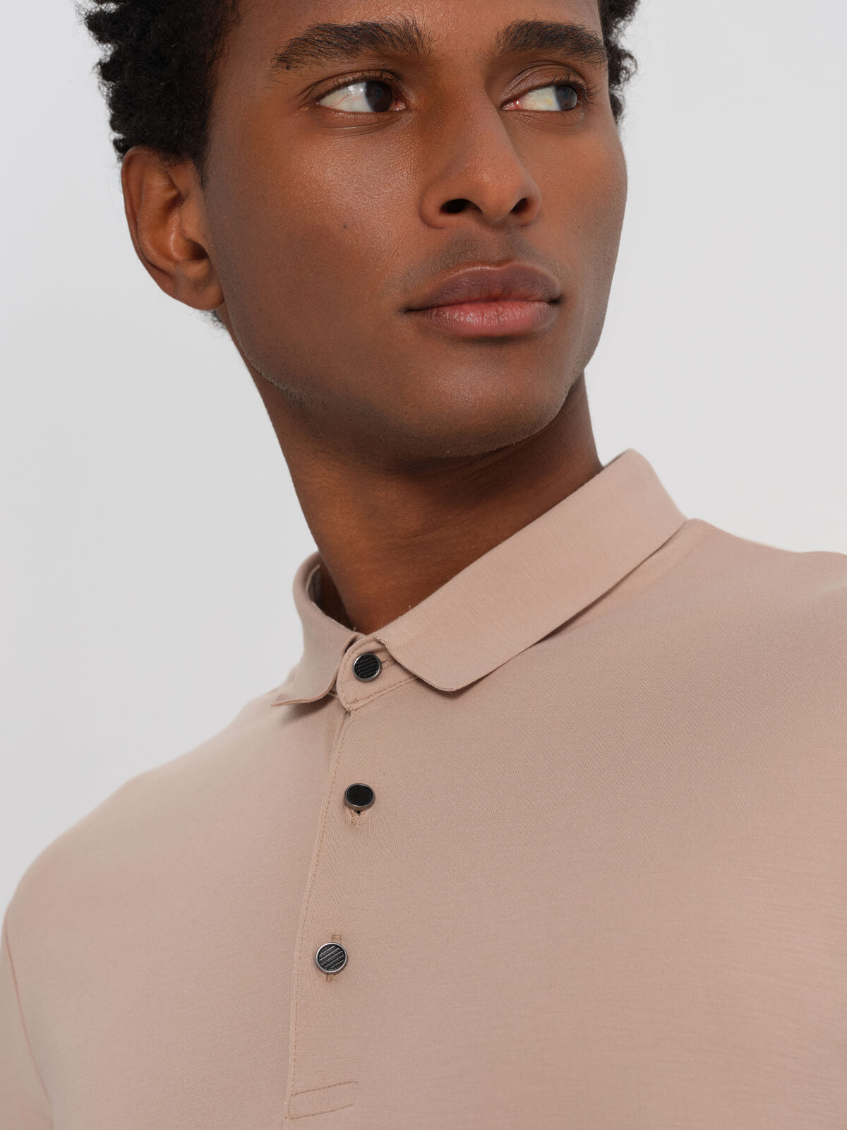 Taupe Bari Polo Short Sleeve