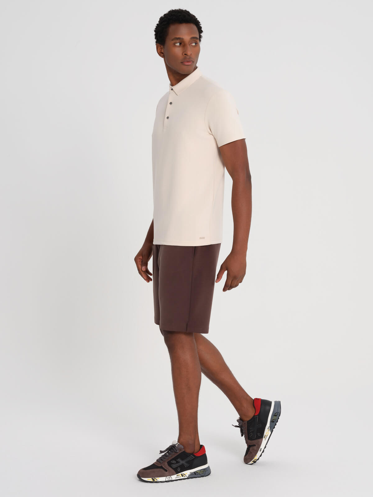 Beige Bamboo Polo Short Sleeve