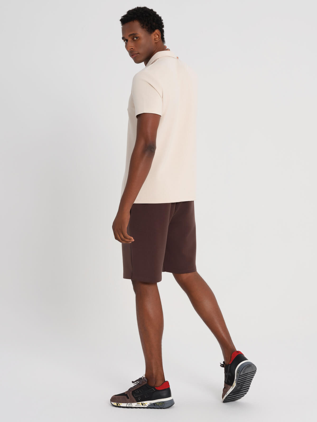 Beige Bamboo Polo Short Sleeve