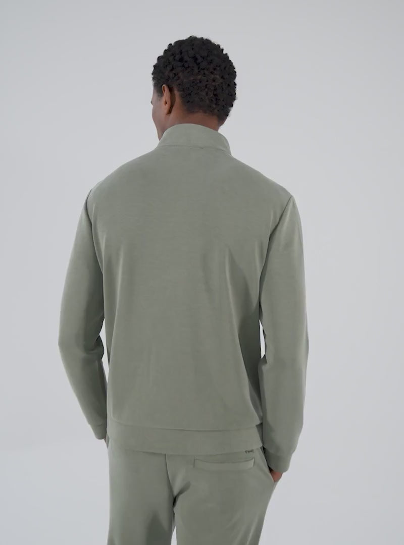 Khaki Bamboo Jogging Jacket