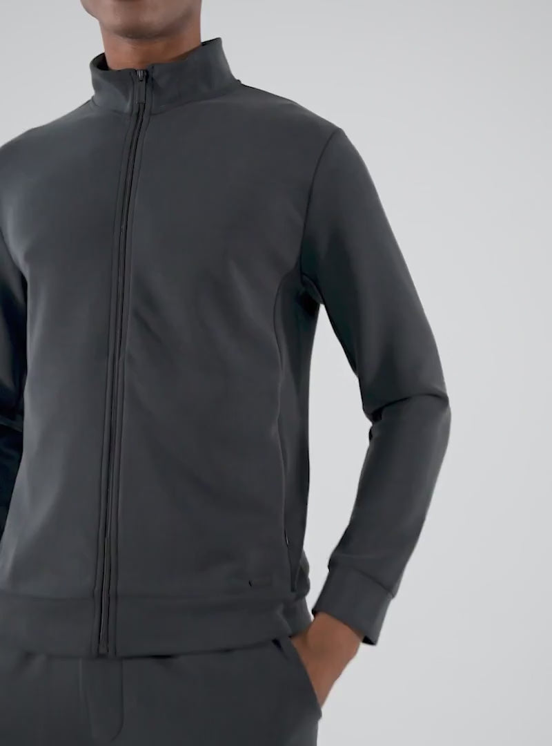 Anthracite Bamboo Jogging Jacket